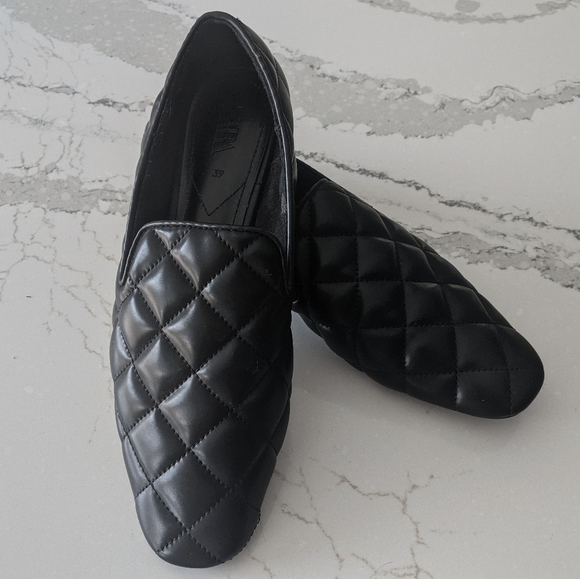 Zara leather quilted loafers - Picture 5 of 6